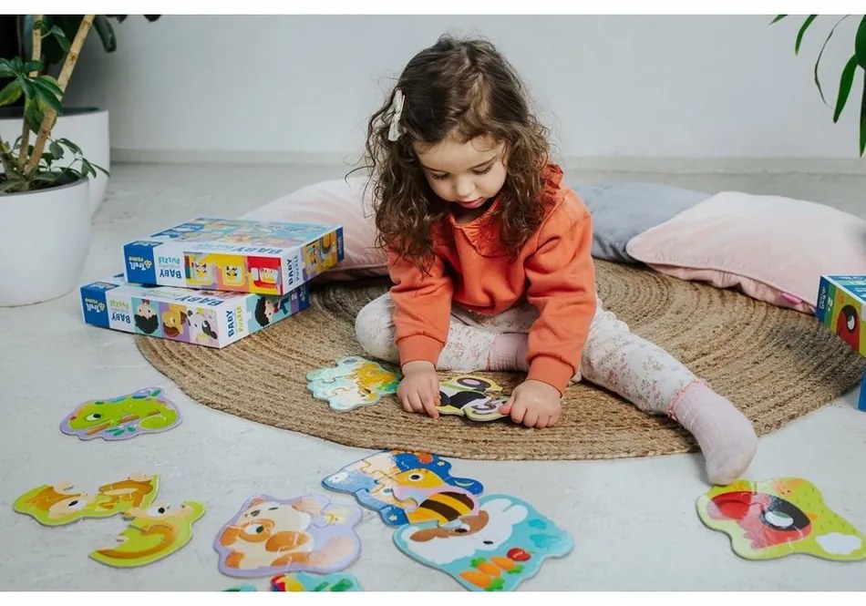 Baby puzzle Trefl Safari, 6în1 (2-6 bucăți)