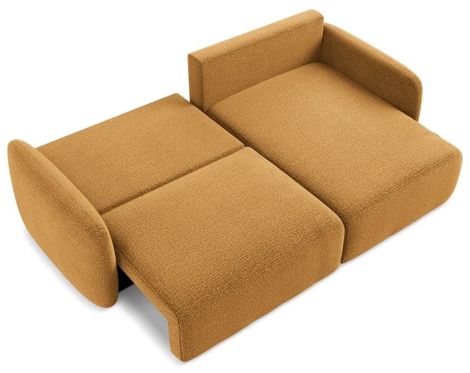 Colțar portocaliu extensibil/cu spațiu de depozitare (cu colț pe partea dreaptă) Kalena – Makamii