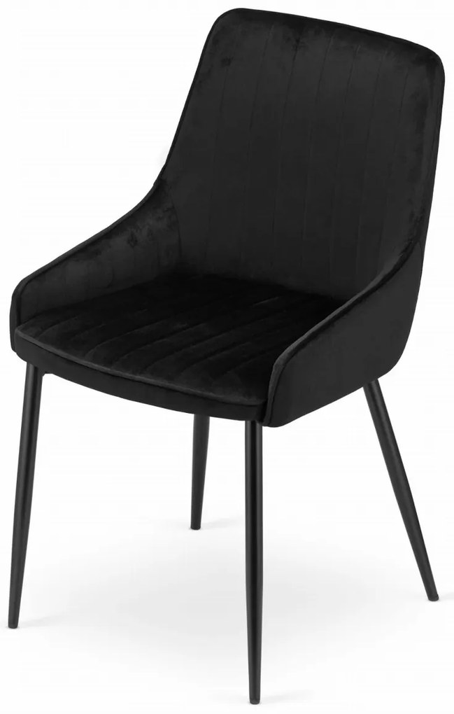 Scaun catifea MONZA negru