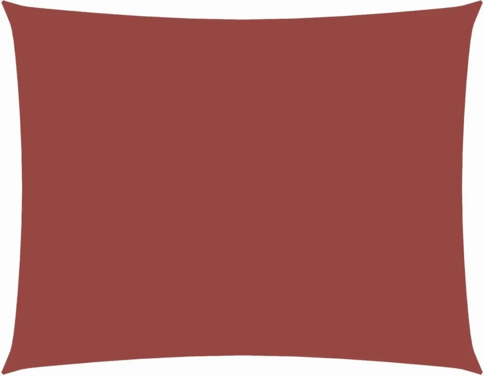 vidaXL Parasolar, cărămiziu, 2,5x4 m, țesătură oxford, dreptunghiular