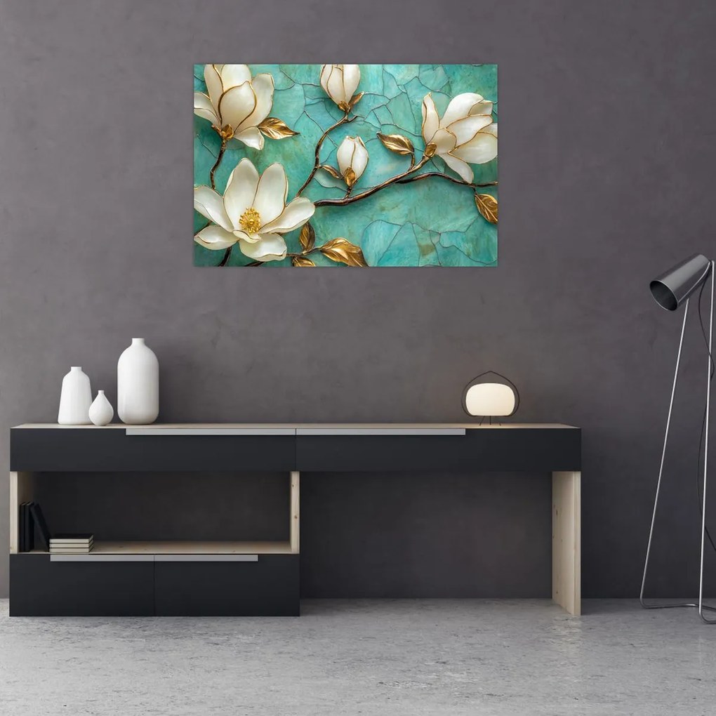 Tablou - Magnolii 3D (90x60 cm)