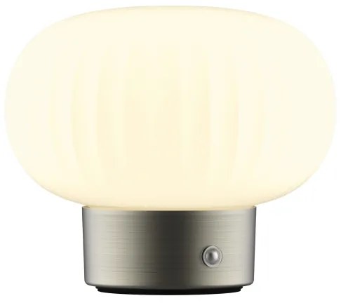 Lampă LED tactilă dimabilă de masă LATTE LED/1,8W/5V USB 2000 mAh crom/alb