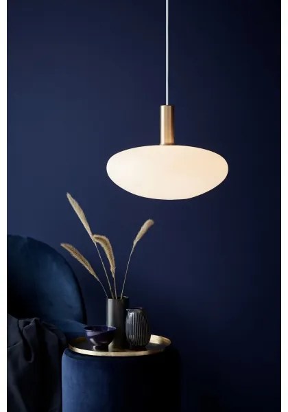 Nordlux - Candelabru pe cablu ALTON 1xE27/60W/230V alb/negru/alama