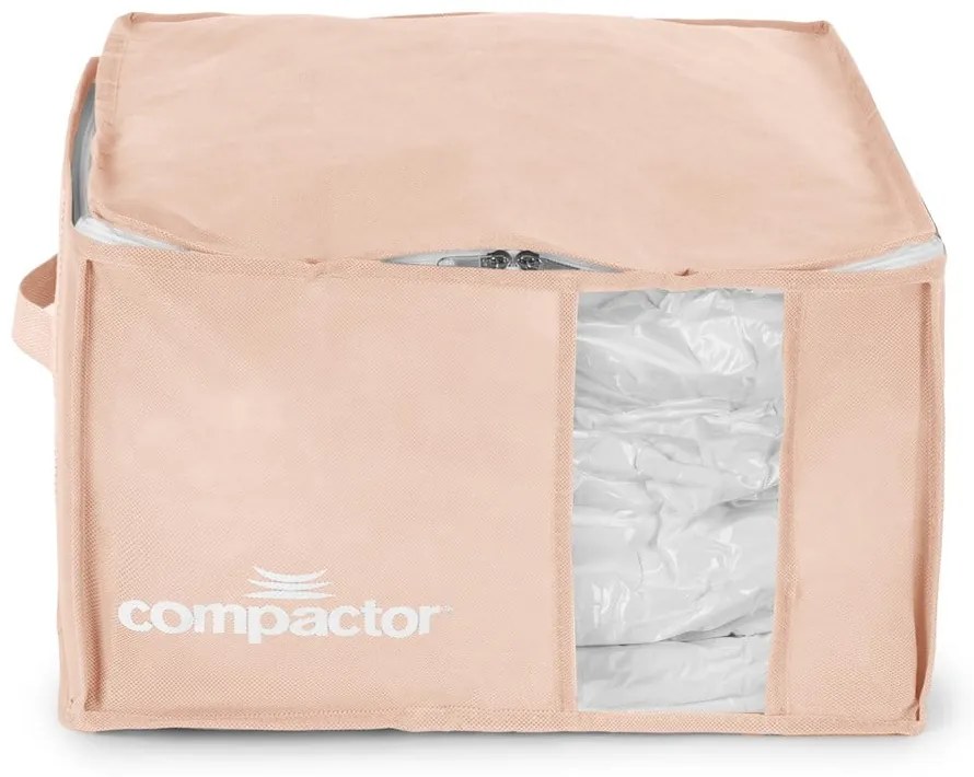 Cutie de depozitare pentru haine din plastic cu vacuum 42x40x25 cm Pink Edition – Compactor