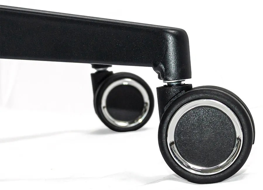 Scaun operativ ergonomic negru din mesh cu suport picioare reglabil și tetieră ajustabilă OFF 650