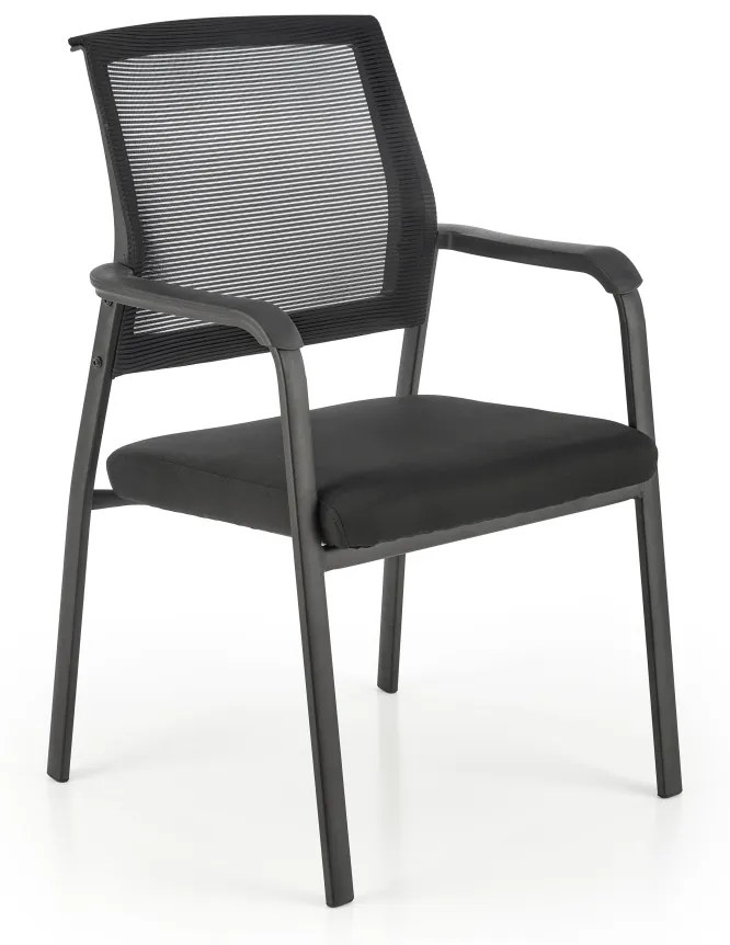 Scaun tapitat Bergen negru