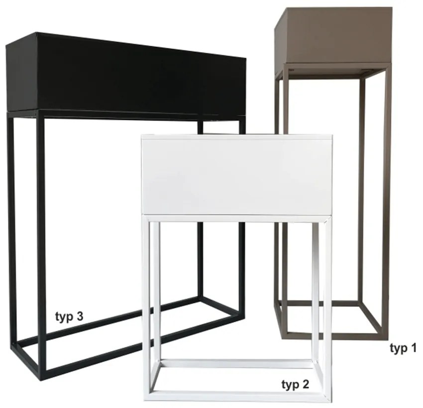 Ghiveci de flori din metal multifunctional, gri deschis Taupe, INDIZE TYP 2 WL4214