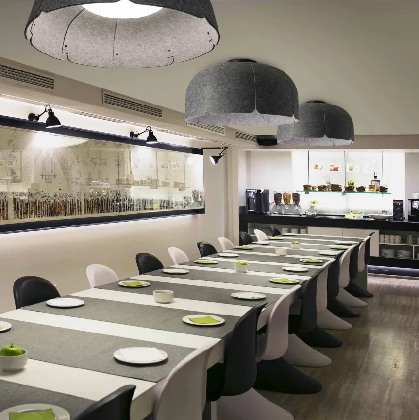 Lustra LED moderna design eco Ø80cm MUTE 3000K gri inchis / gri