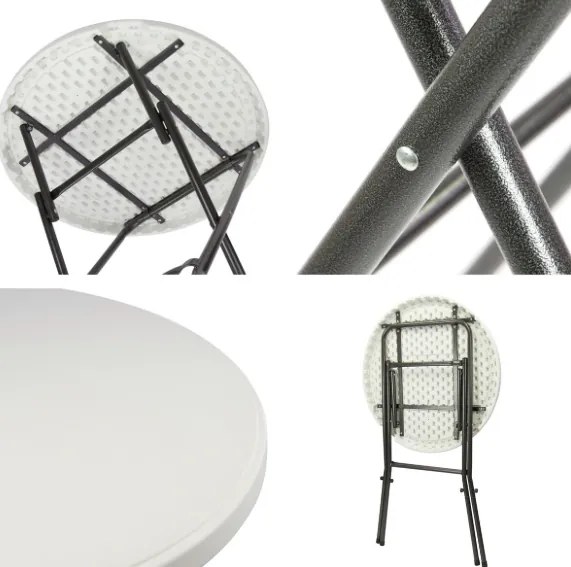 Masă pliabilă BISTRO incl. husă elastic 80 x 80 x 110 cm