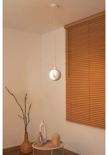 Duolla - Pendul pe cablu IRONLINE 1xE27/15W/230V, alb
