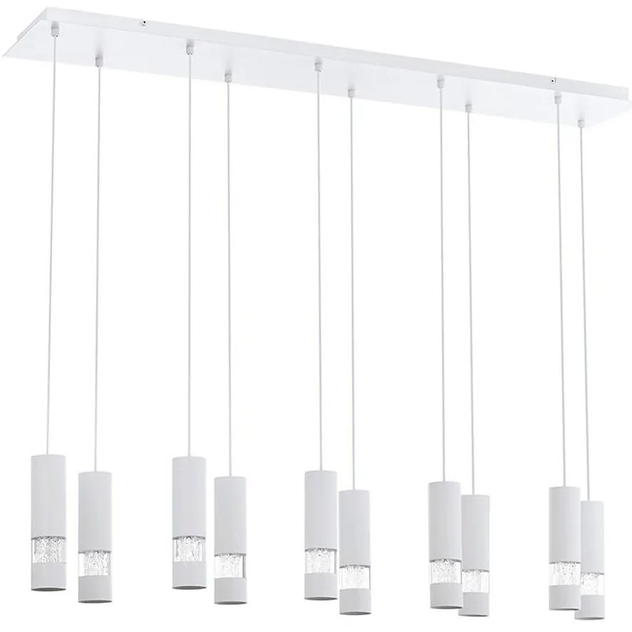 Lustră LED pe cablu BERNABETA 10xGU10/5W/230V albă Eglo 39703
