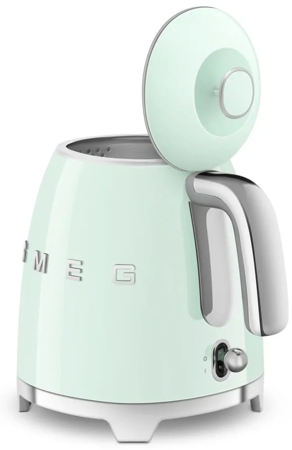 Ceainic electric verde deschis din oțel inoxidabil 800 ml Retro Style – SMEG