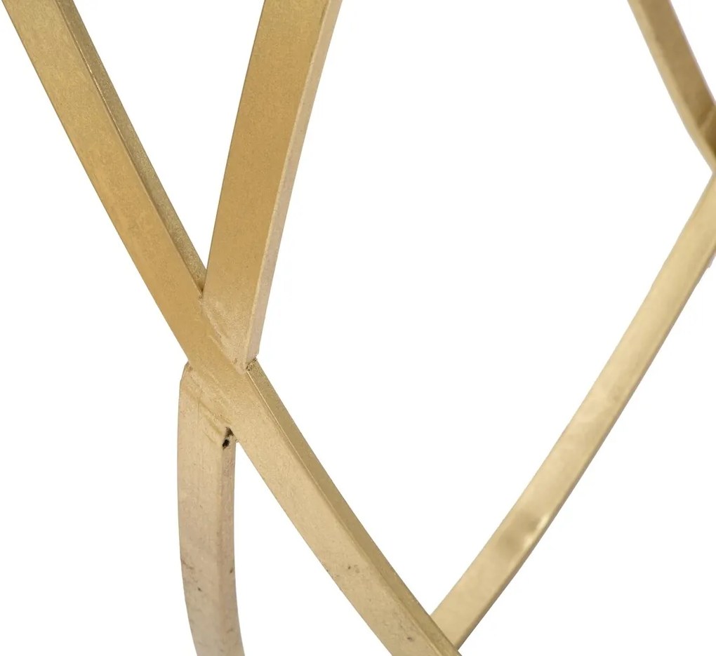 Consola Ring, Mauro Ferretti, 120x40x79 cm, fier, negru/auriu