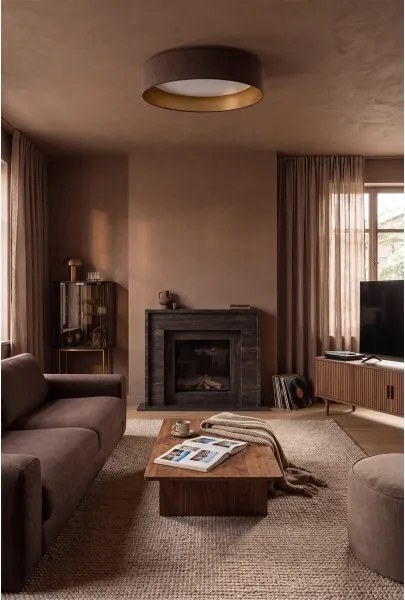 Brilagi-LED Lampă reglabilă VELVET SM. 24W/230V 3000-6000K Ø 45 cm maro/auriu WT+DO