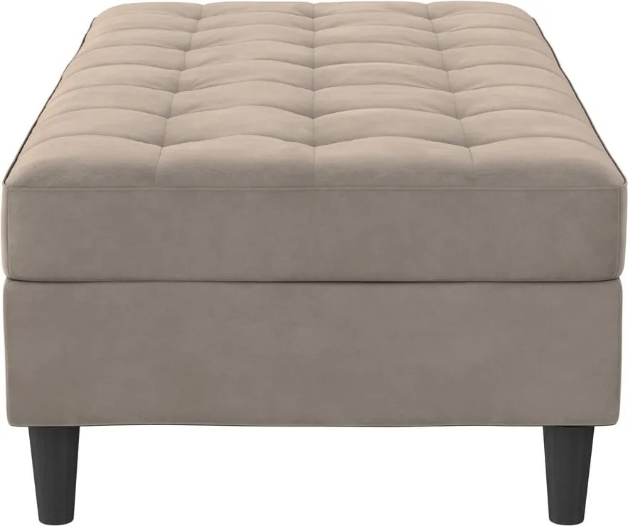 Taburet gri cu tapițerie din catifea Presley – Støraa