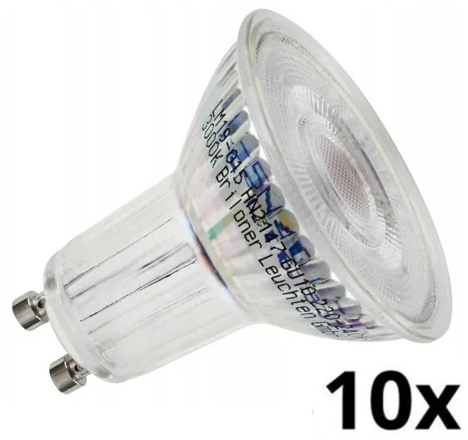 SET 10x bec LED Briloner 0548-003 GU10/3,5W/230V 3000K