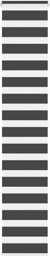 vidaXL Jaluzea tip zebra neagră lățime țesătură 35,9 cm poliester