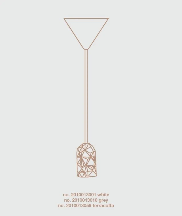 Pendul decorativ din portelan Hang alb 2010013001 NL