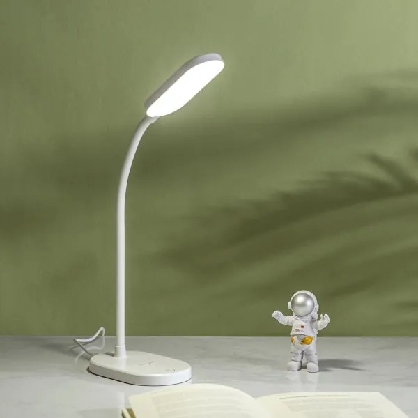 Lampă LED dimabilă de masă cu funcție de încărcare fără fir Aigostar LED/2,5W/5V alb