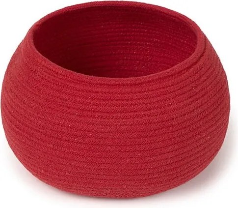 Coș de jucării pentru copii roșu din material textil ø 28x20 cm Apple – Lorena Canals