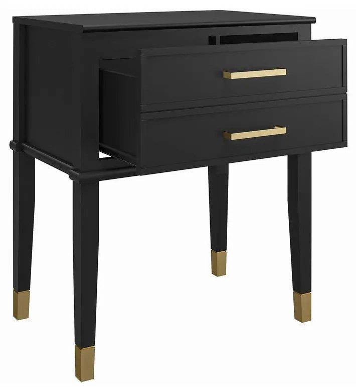 Noptieră neagră Westerleigh – CosmoLiving by Cosmopolitan