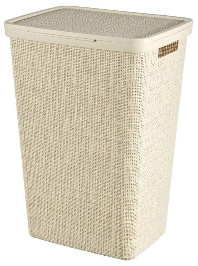 Coș de rufe Curver Jute, 58 l, alb