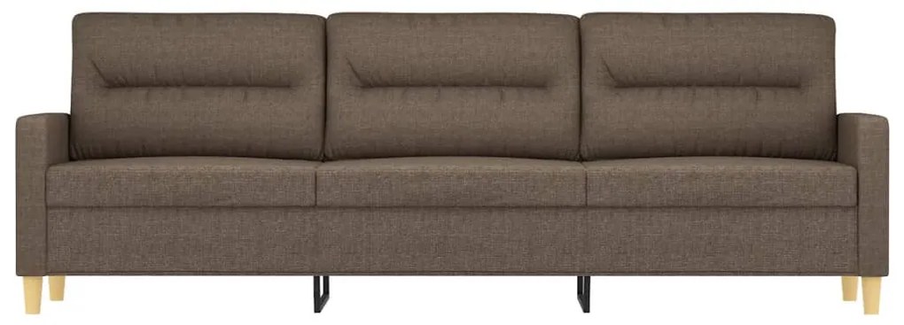 Canapea cu 3 locuri, taupe, 210 cm, material textil Gri taupe, 228 x 77 x 80 cm