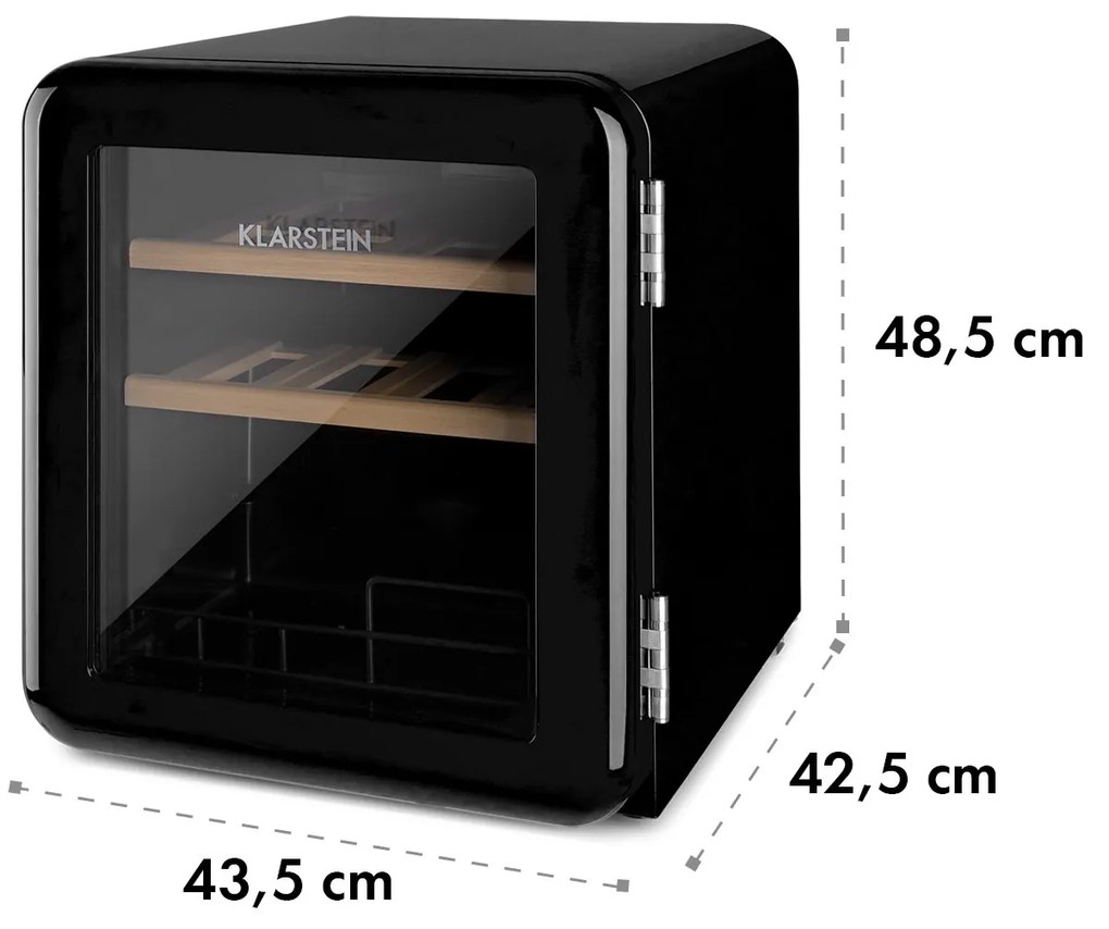 Vinetage 12, frigider pentru băuturi, frigider, 46 litri, 4-22°C, retro-design