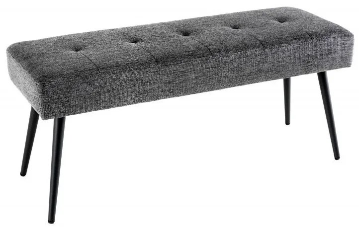 Bancheta tapitata design modern Boutique 100cm, gri