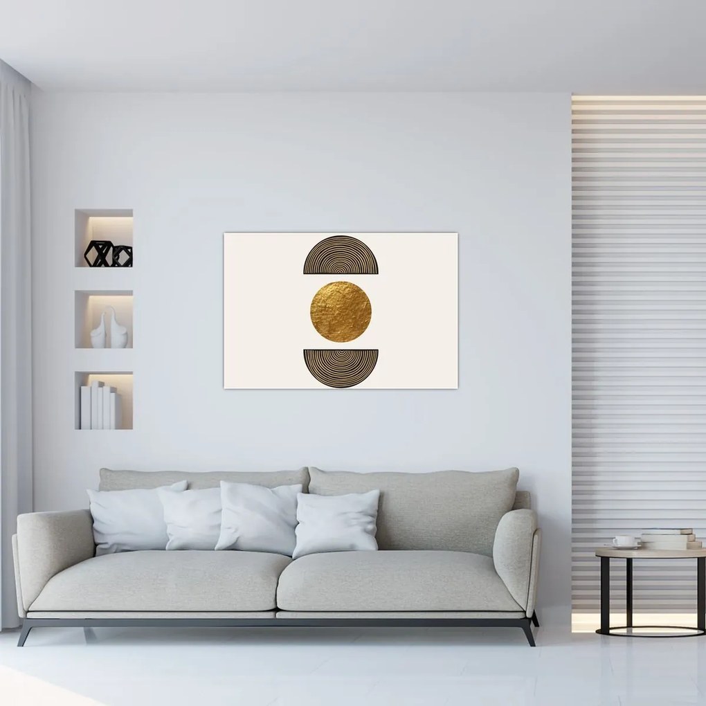 Tablou - Ornament de aur N⁰1 (90x60 cm)