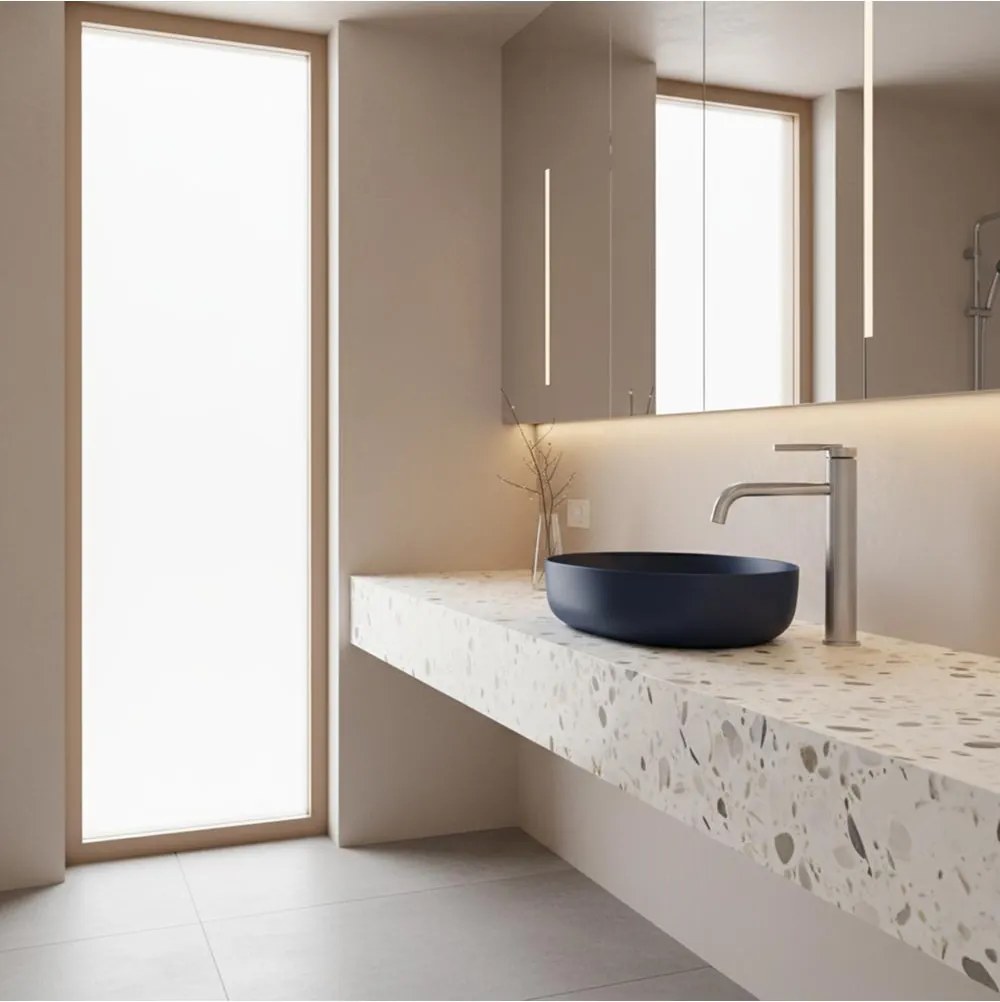 Baterie lavoar inalta Rea Argon crom periat