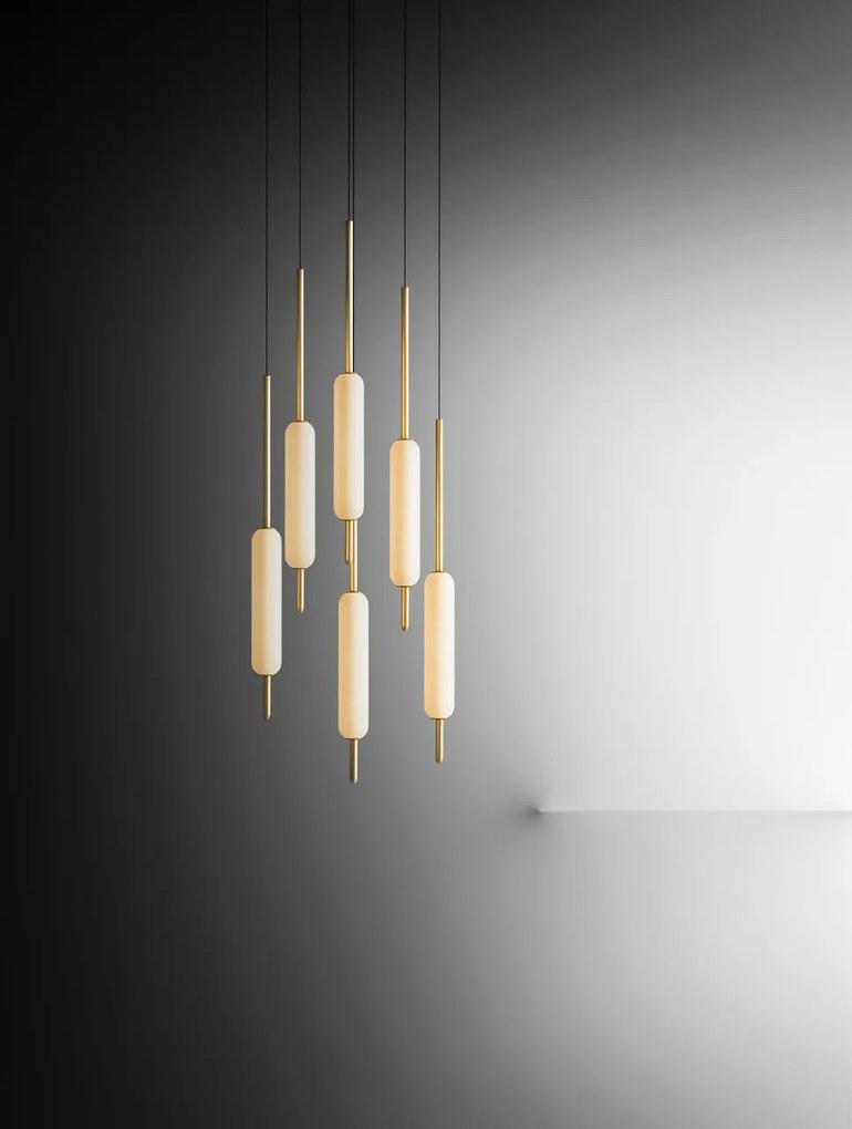 Pendul LED design LUX, fabricat manual TYPHA 285.01.ON
