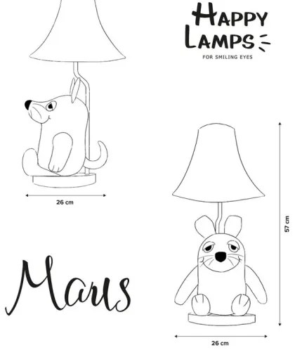 Happy Lamps - Lampă de birou LED pentru copii MOUSE LED/5,4W/230V, șoricel