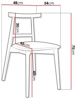 Scaun sufragerie KD 71 (Negru + smaragd) . 1103489