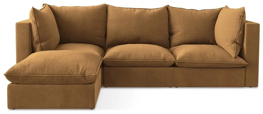 Colțar teracotă (cu colț pe partea stângă/cu șezlong) Manao – Makamii