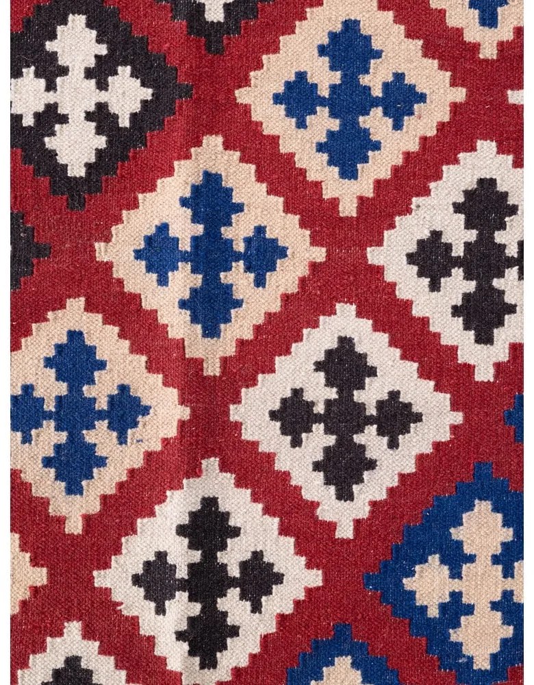 Covor roșu reversibil, țesut manual din lână 160x230 cm Kamal Rami – Nouristan