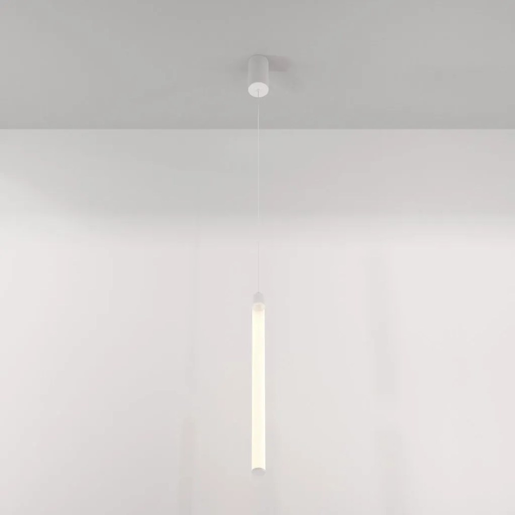 Pendul LED design tehnic Ray alb
