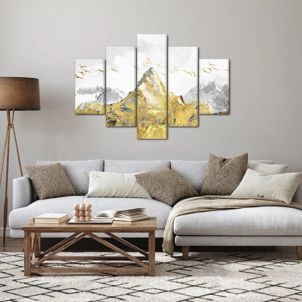 Tablou - Munte auriu (150x105 cm)