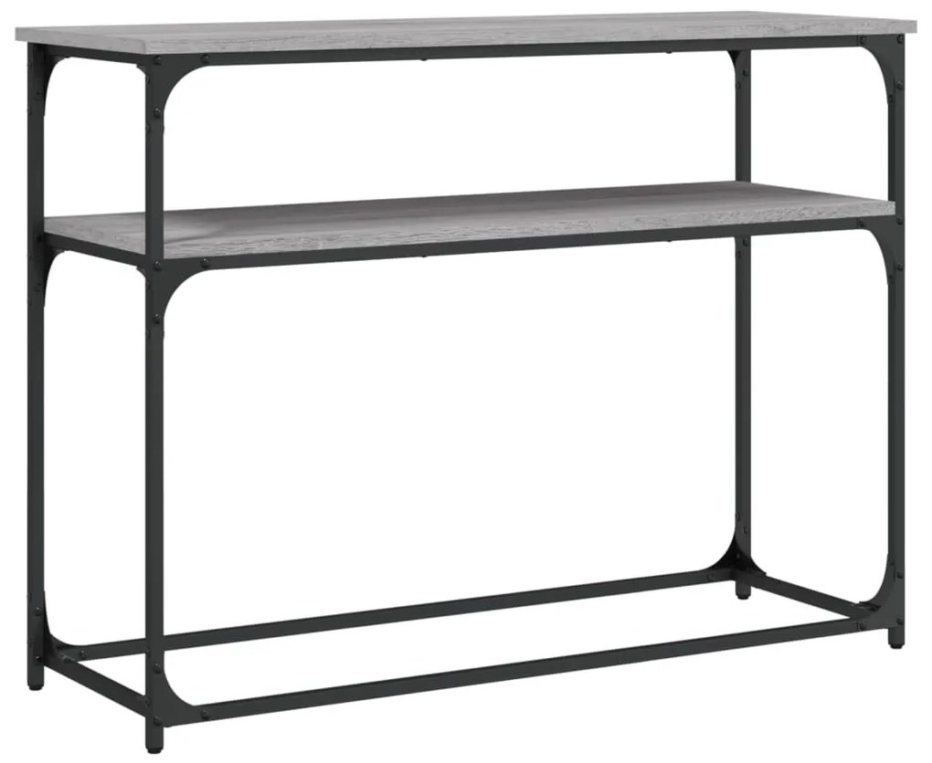 vidaXL Măsuță consolă, gri sonoma, 100x35,5x75 cm, lemn prelucrat