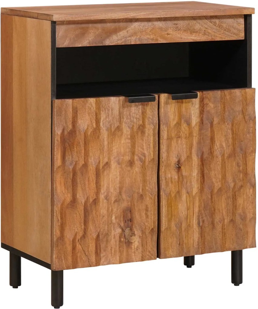 vidaXL Bufet Finisaj Acacia Maro 60 x 33 x 75 cm Lemn de mango solid