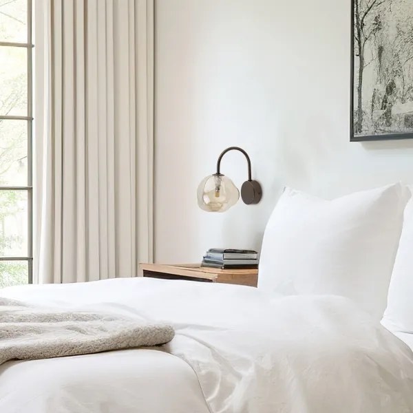 Aplica de perete LAVA 1xG9/8W/230V bronz/bej fumuriu