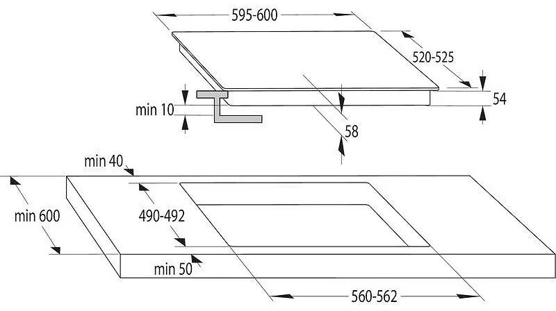 Plita vitroceramica incorporabila Gorenje GI6401BX, 7200W, 4 zone, 9 trepte, PowerBoost, Timer, Inductie, Negru