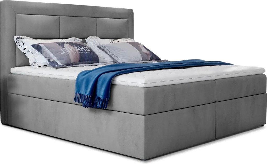 Pat lemn masiv BoxSpring Vivre 180x200 - Paros 02