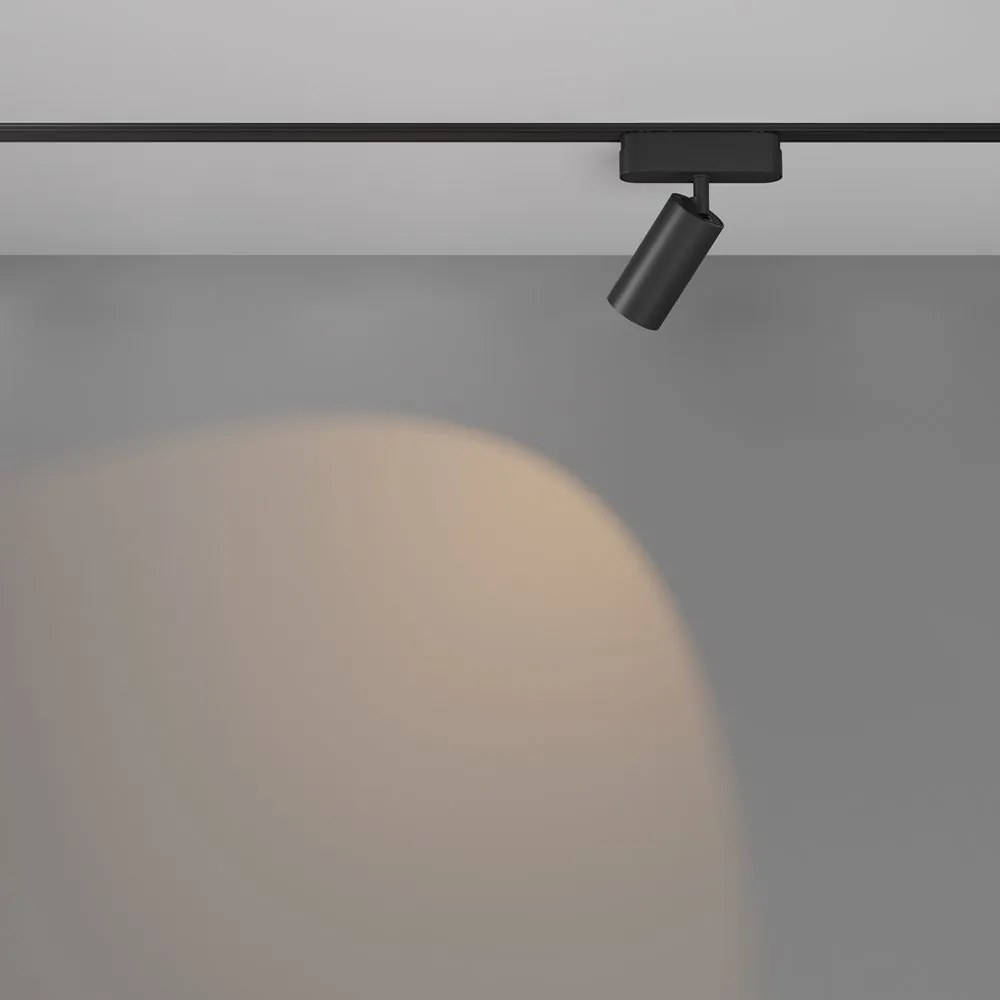 Spot LED, accesoriu pentru sina magnetica Radity, Focus negru 12W 4000K