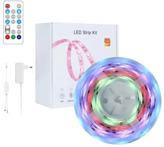 Bandă LED RGB dimabilă Immax NEO 07791L NEO LITE LED/18W/230V 5m IP65 Wi-FI Tuya + telecomandă