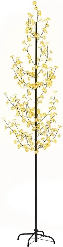 vidaXL Copac cu flori de cireș cu LED, 368 LED-uri alb calde, 300 cm