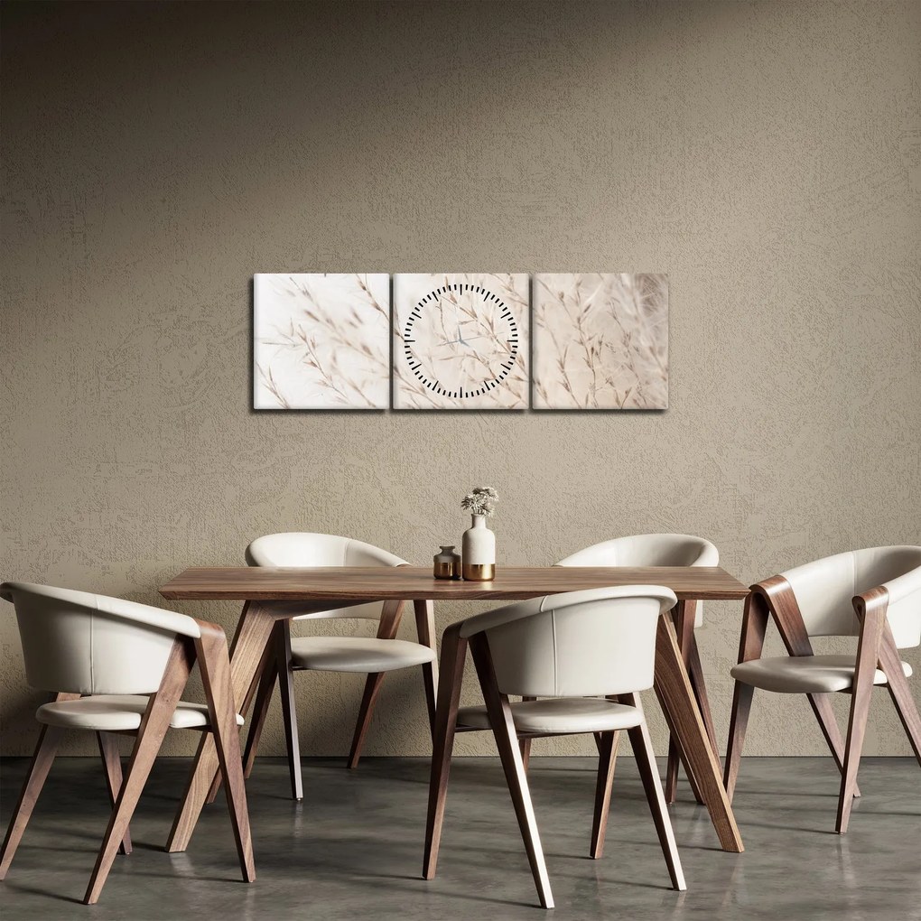 Tablou - Detaliu 2 (cu ceas) (90x30 cm)