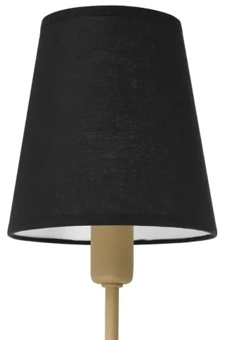 Candelabru pe tijă MADELA 5xE14/40W/230V negru/bej