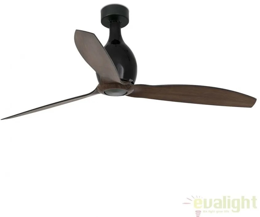 Ventilator cu telecomanda ETERFAN MINI negru mat/ lemn 32028