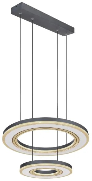 Lustră LED dimabilă pe cablu Globo 67191-50 BLASIUS LED/50W/230V d. 50 cm+ telecomandă